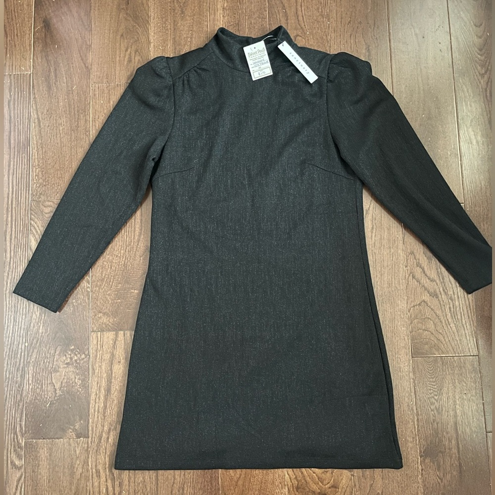 NWT Sanctuary Black Sparkly Long Sleeve Dress